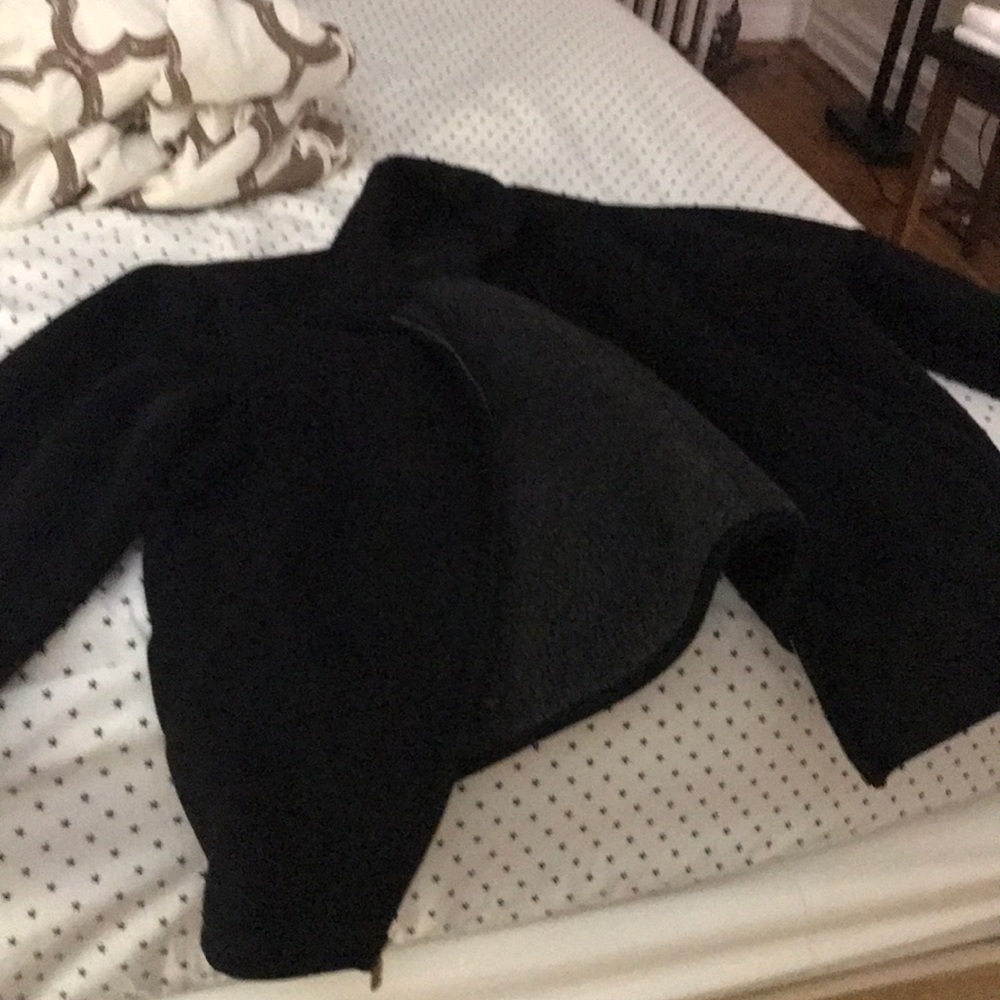 All black warm jacket